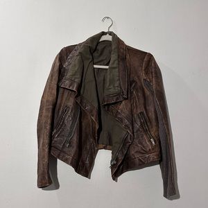 Rick Owens leather jacket